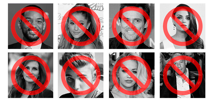 Not print Celebrities